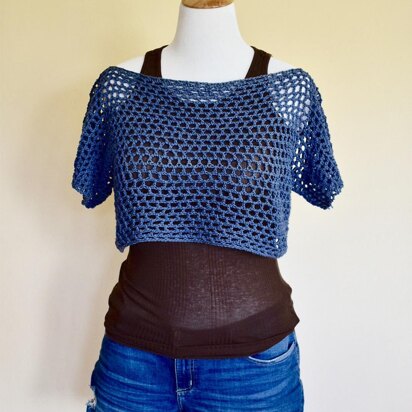 Honeycomb Mesh T - Easy Crochet Pattern