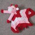 Strawberry Cow Baby Lovey Crochet Pattern