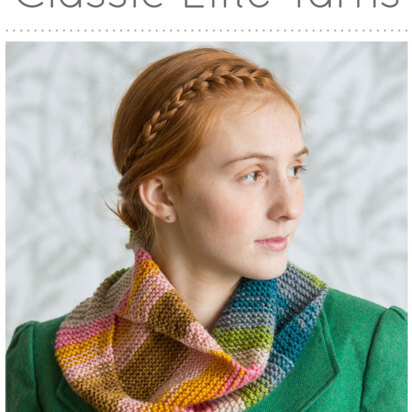 Folded Triangle Cowl in Classic Elite Yarns Liberty Wool Solids - Downloadable PDF