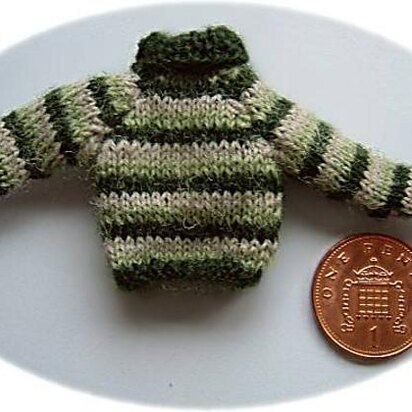 1:12th scale Childs Striped Jumper