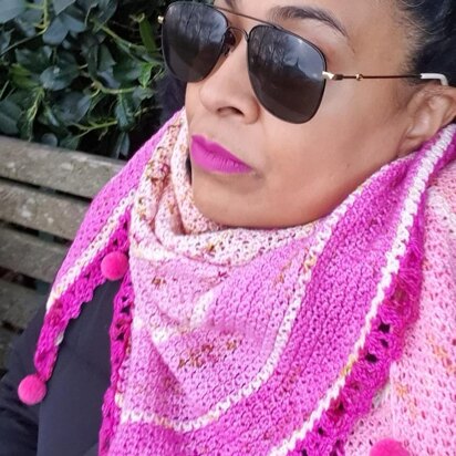 Peony Fade Shawl