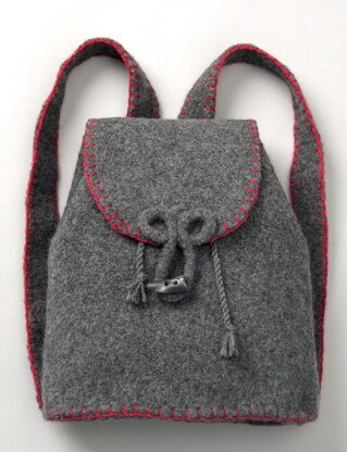 Felted Flannel Backpack in Patons Classic Wool Worsted