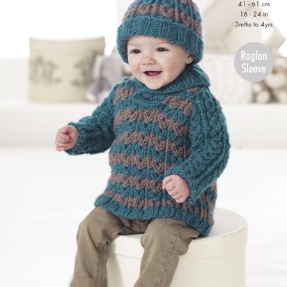 Baby Set in King Cole Chunky - 4557 - Downloadable PDF