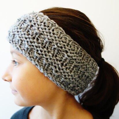 Katniss Grey Headband - knitting pattern