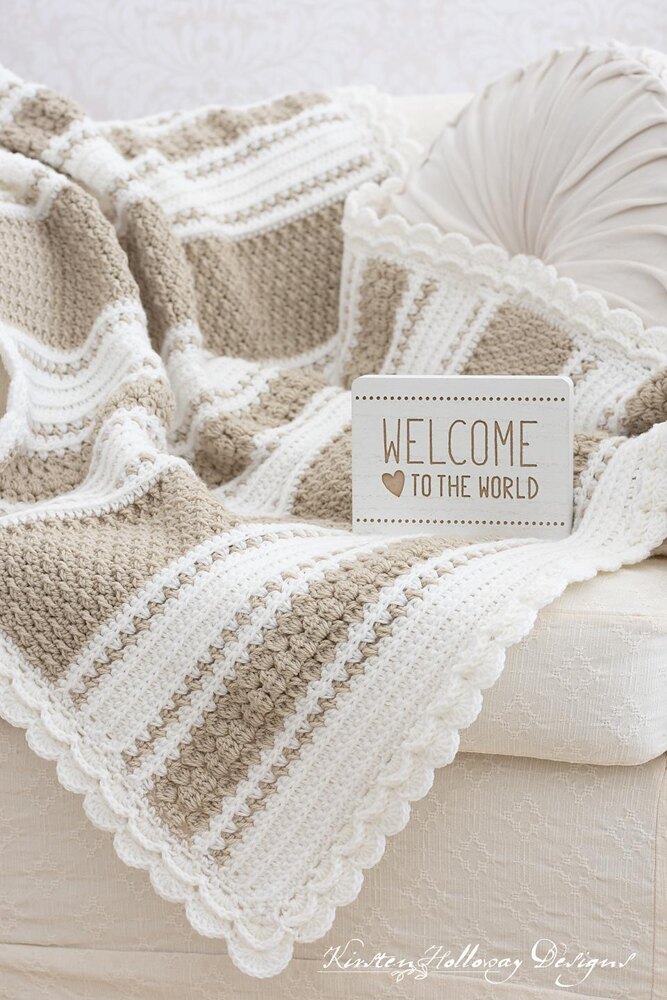 Parfait Vintage Style Baby Blanket Crochet pattern by Kirsten Holloway LoveCrafts