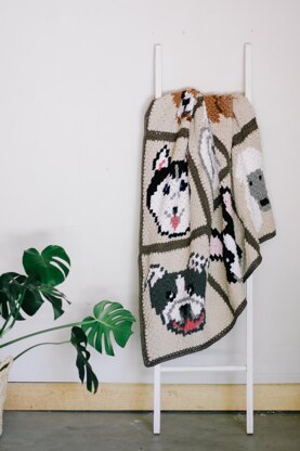 C2C Bulldog / Pitbull Dog Blanket Square