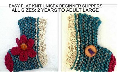 855 - Beginner Knit Slippers