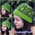 Skeleton Cat Mosaic Bobble Hat