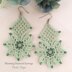 Crochet Blooming Diamond Earrings