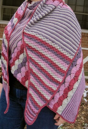 Debi's Colorful Lace Shawl