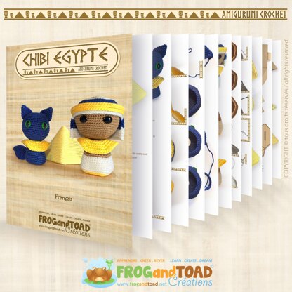 CHIBI - Egypt - Bastet Cat Pharaoh Pyramid- FROGandTOAD Créations