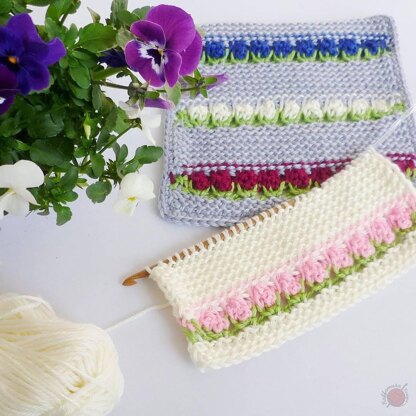 Wildflowers Tunisian Crochet Square