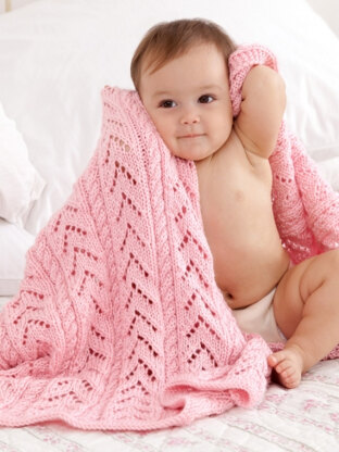 Pink deals knitted blanket