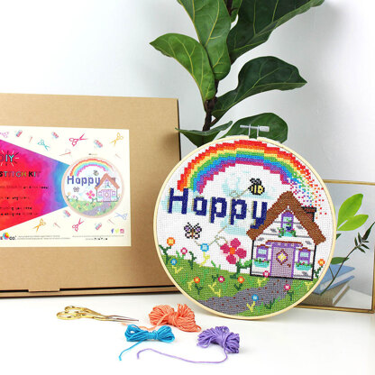 Ellbie Co. Happy Home Cross Stitch Kit