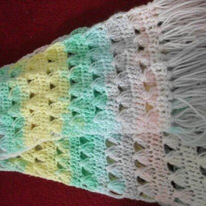 Simple crochet scarf