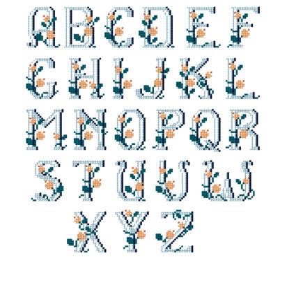 fancy cross stitch alphabet