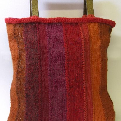 Panel Tote Bag - knitting pattern