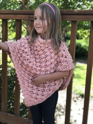 Peach poncho