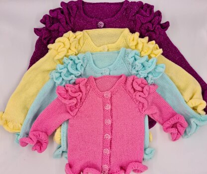 123. Child Ruffle Cardigan