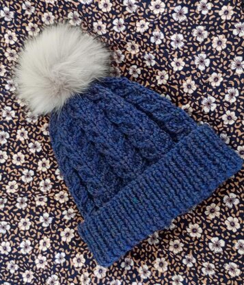 Easy Chunky Cable Hat Womens Mens