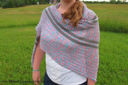 Summer Wildflowers Triangle Shawl