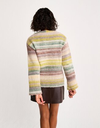 Set-In Stone Sweater Knitting Pattern in Sirdar Jewelspun With Wool Chunky - Downloadable PDF