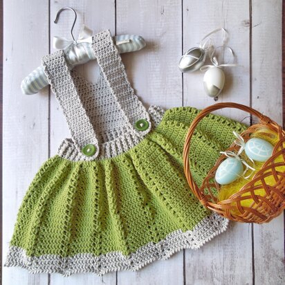 Princess Tiana Crochet Baby Dress