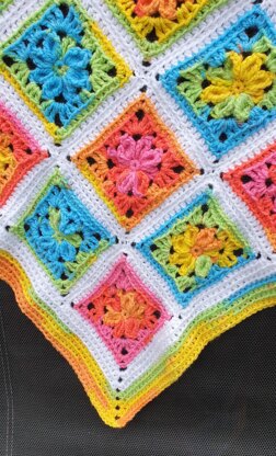 Starburst Granny Square Blanket (UK)