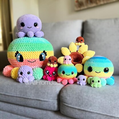 The Jumbo Kawaii Octopus Family