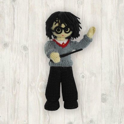 Harry Potter PDF Pattern, Crochet Boy Pattern, Crochet Pattern, Crochet Doll Pattern, Crochet Wizard, Crochet and Knitting Doll Pattern