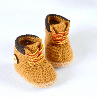 Baby Booties Timberland Style