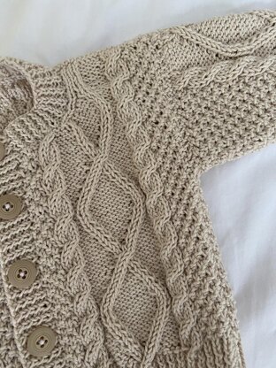 Mini Aran Cardigan