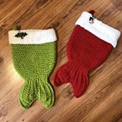 Mermaid Tail Christmas Stocking