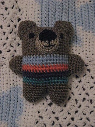 Crochet Teddy Rattle