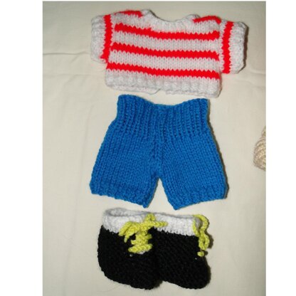 Tommy doll knitting pattern