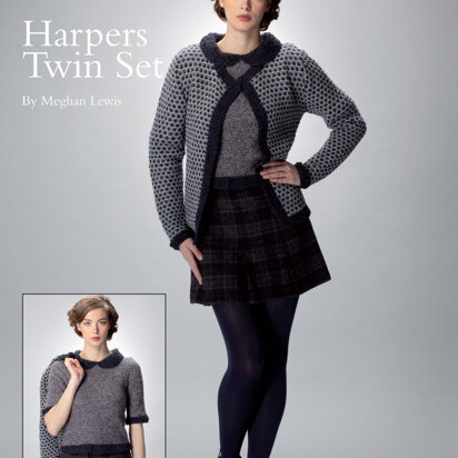 Harpers Twin Set in Rowan Felted Tweed DK - knitting pattern