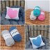 Cable heart cushion