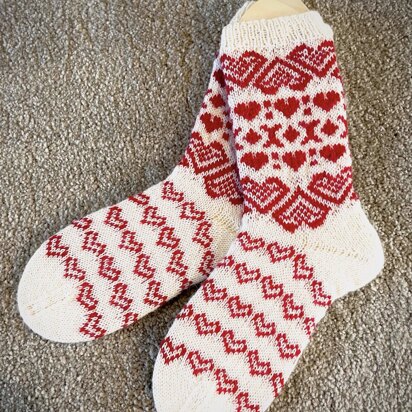 Cosy Hearts Socks