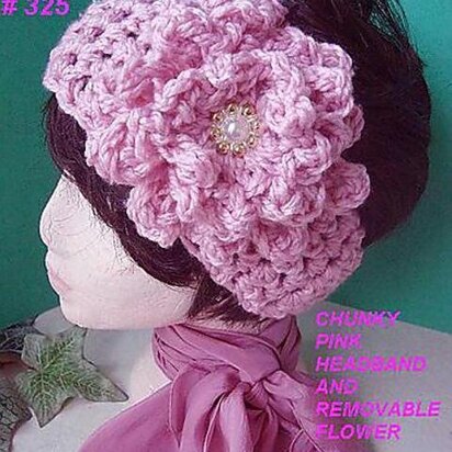 325 CHUNKY PINK HEADBAND