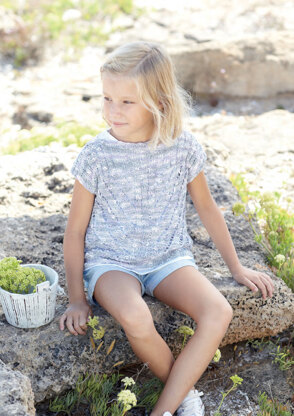 Woman's and Girl's Top in Sirdar Beachcomber Dk - 7280 - Downloadable PDF