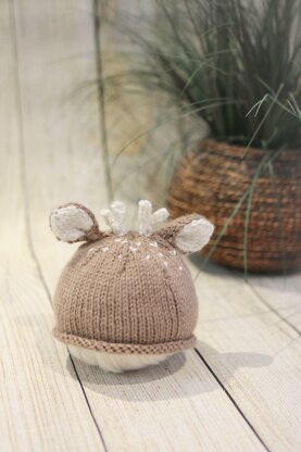 Newborn fawn hat pattern