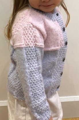 Girls Colour Block Cardigan