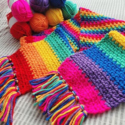 Chunky Rainbow Scarf - US Terms