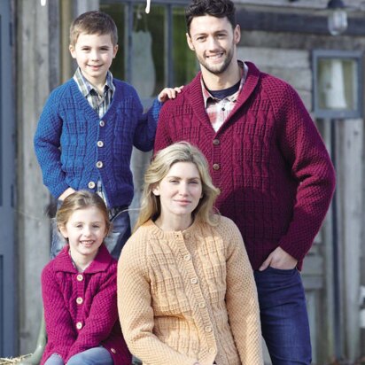 Cardigans in Hayfield Bonus Aran with Wool - 7987 - Downloadable PDF