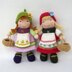 Fern and Flora - Knitted Dolls