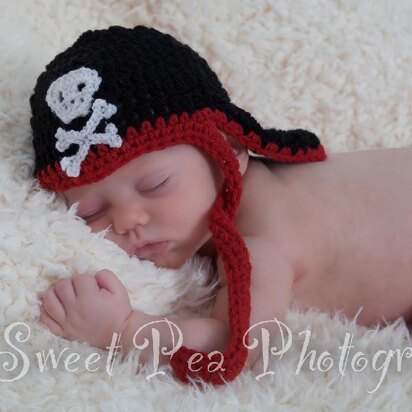 Pirate Bandana with Skull Applique