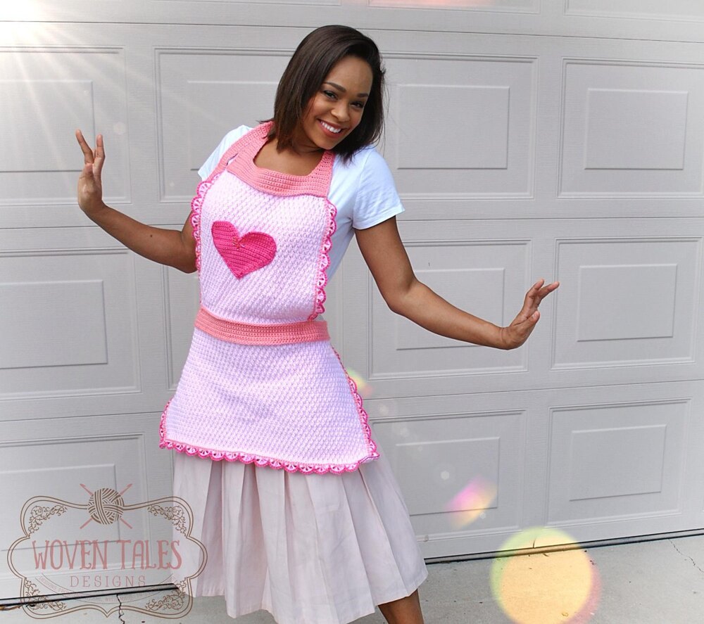 Mrs Nesbitt Inspired Apron Crochet pattern by Woven Tales Designs