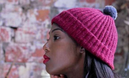 The Fibre Co. Mistake Stitch Rib Hat PDF.