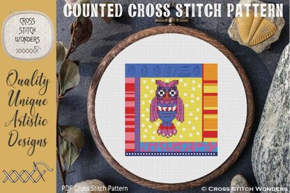 Crazy Patch Owl 02