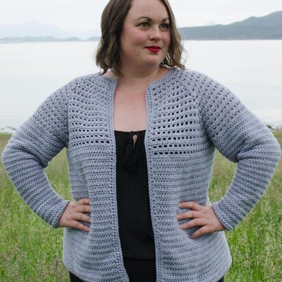 Simple Top Down Raglan Cardigan